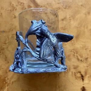 Pewter votive holder